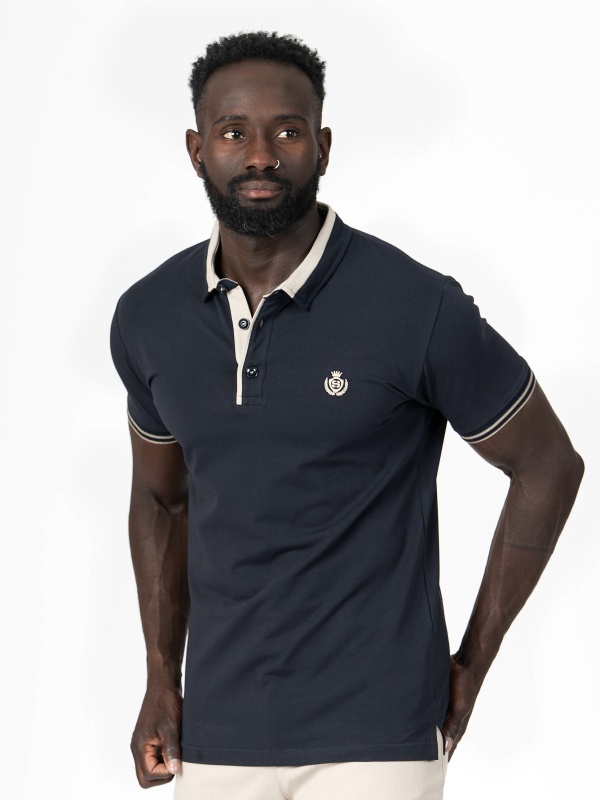 POLO SMK46 AREIA/MRN CLAS