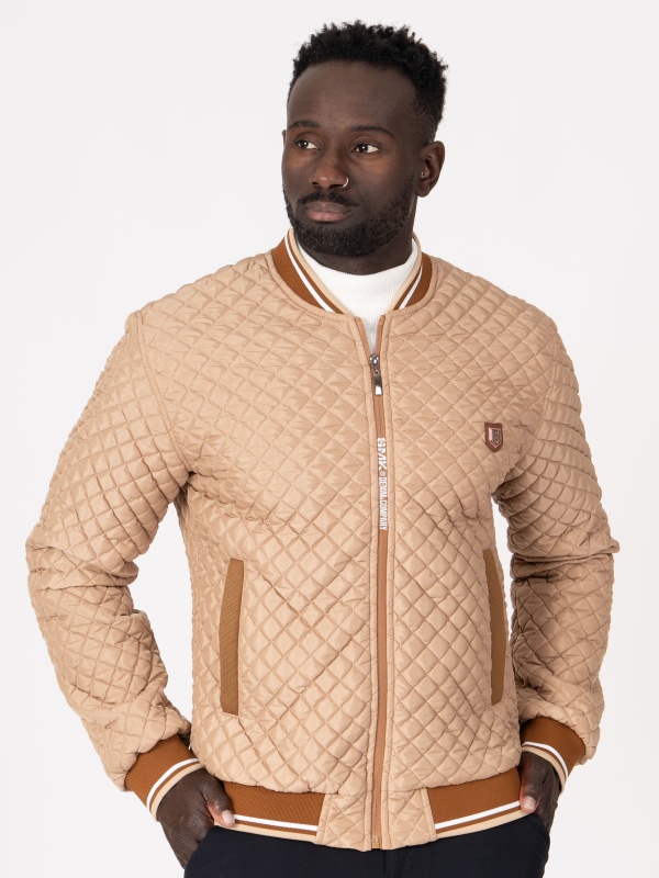 BLUSAO SMK LOSANGO CAMEL